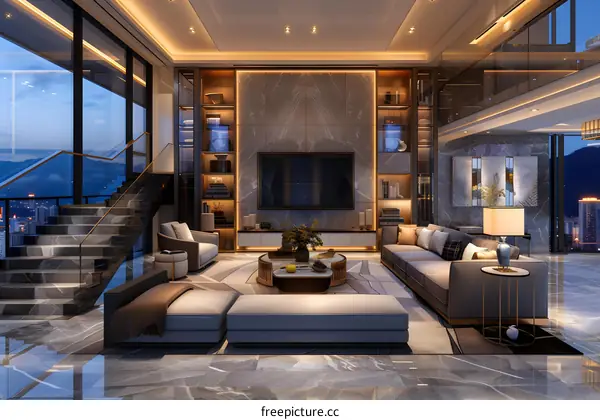 Luxurious Modern Living Room Interior