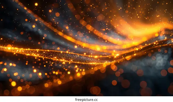 Abstract Orange Light And Dark Background