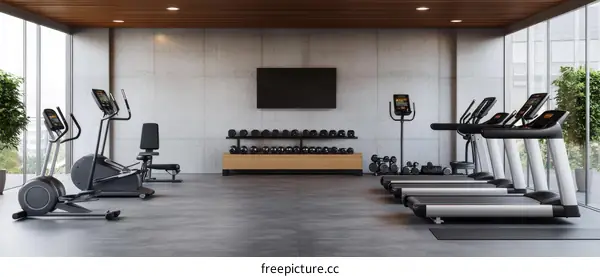 Modern Fitness Center Interior Design