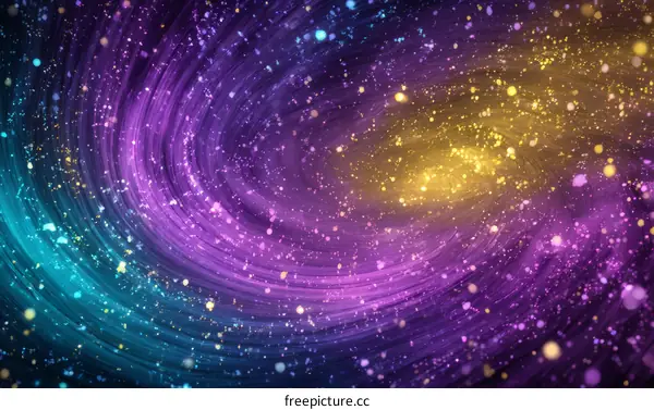 Abstract Colorful Space Spiral Galaxy Background