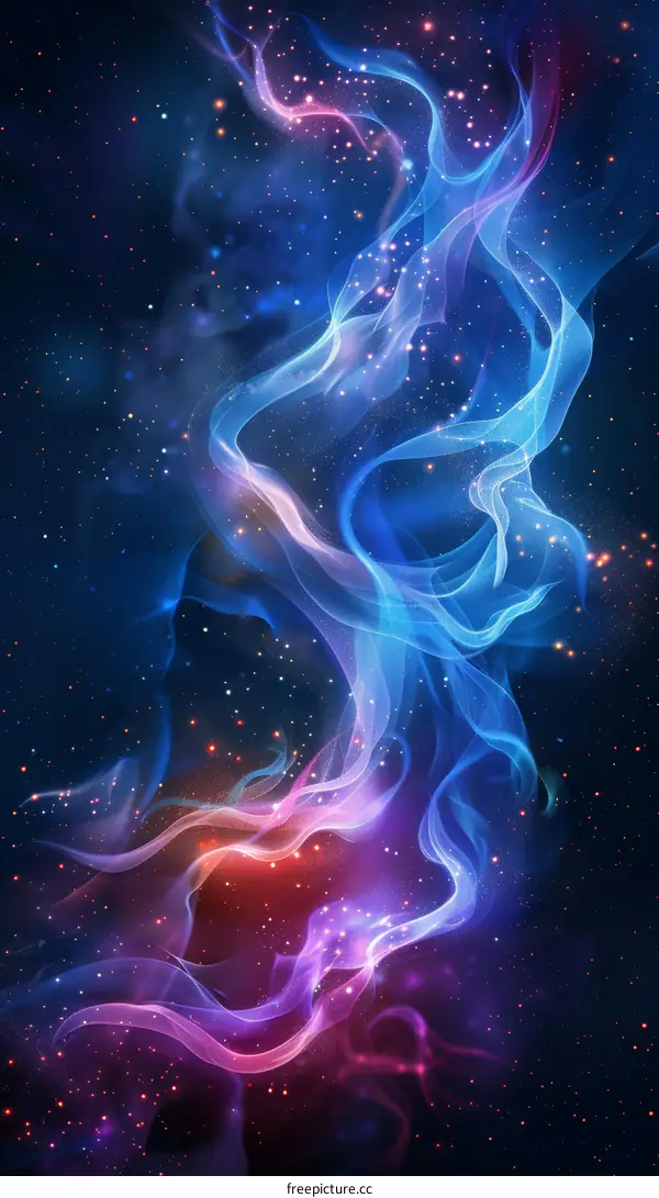 Abstract Cosmic Nebulae Space Background