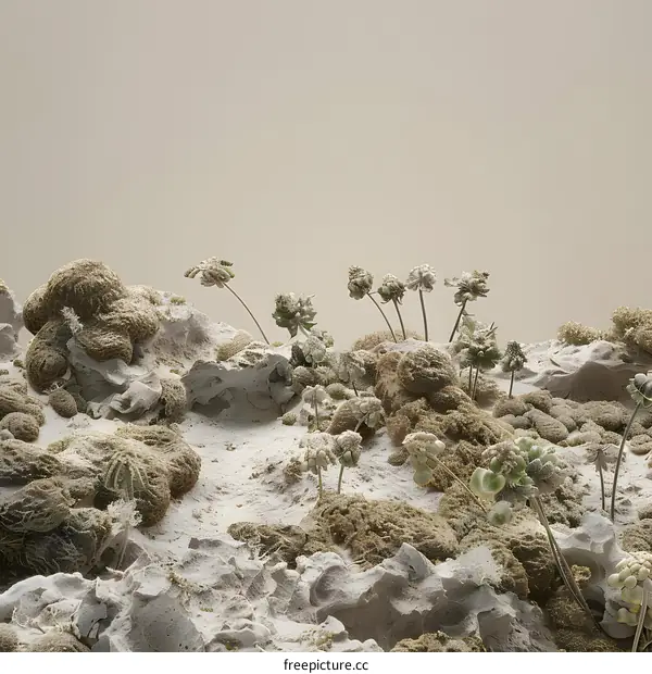 Abstract Landscape with Minimalist Style