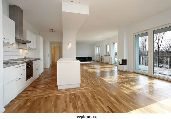 Modern Open-Plan Apartment Interior Design