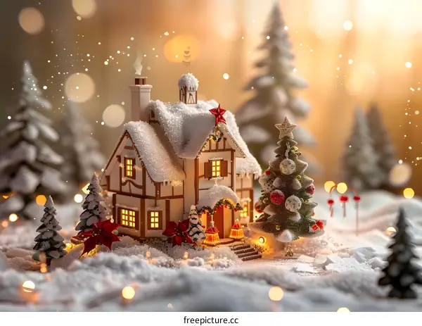 Snowy Christmas Cottage