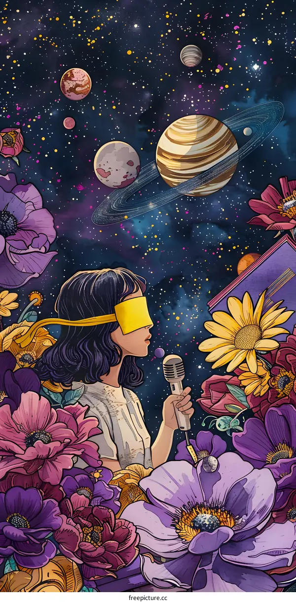 Girl Singing in the Galaxy