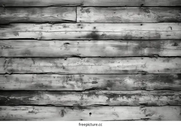 Black and White Wooden Fence Background Texture