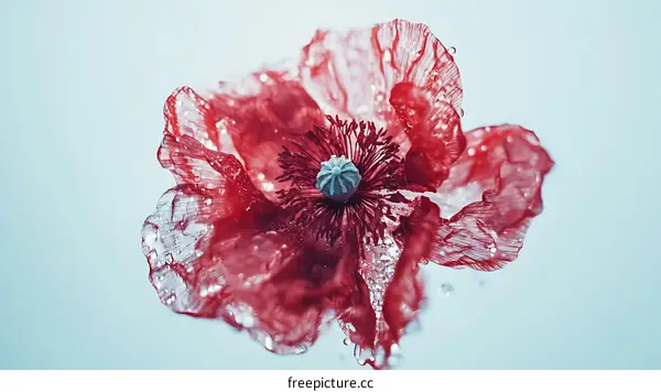 Stunning Red Poppy Flower in Motion