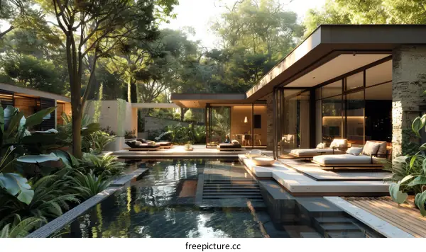 Modern Tropical Villa with Pool