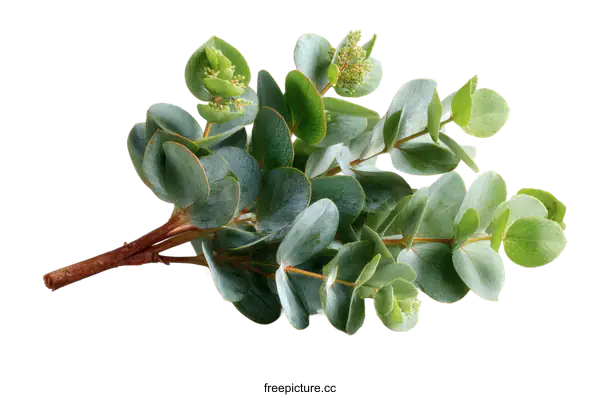 [Transparent Background PNG]Closeup of a Beautiful Eucalyptus Bunch