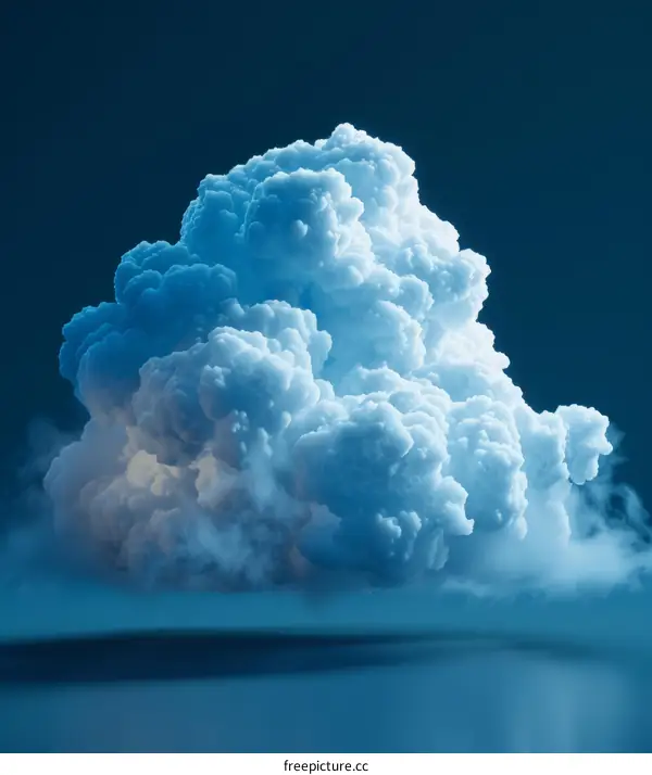 Blue and white cloud
