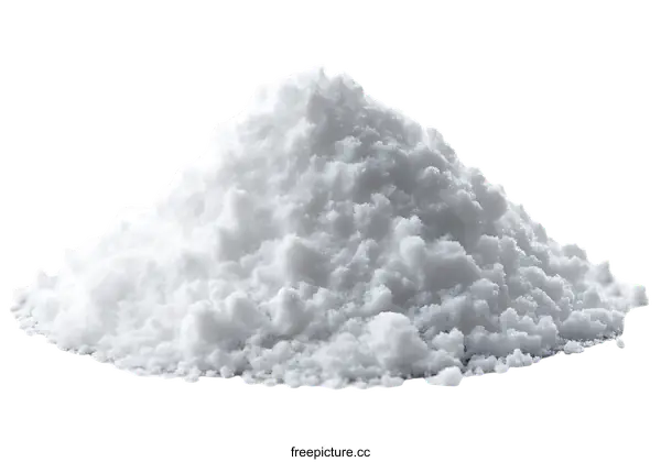 [Transparent Background PNG]Pile of White Powder Food Ingredient
