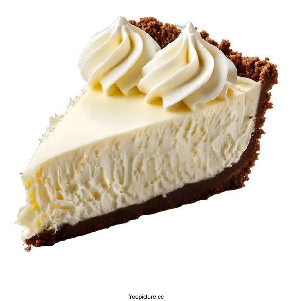 [Transparent Background PNG]A slice of cheesecake
