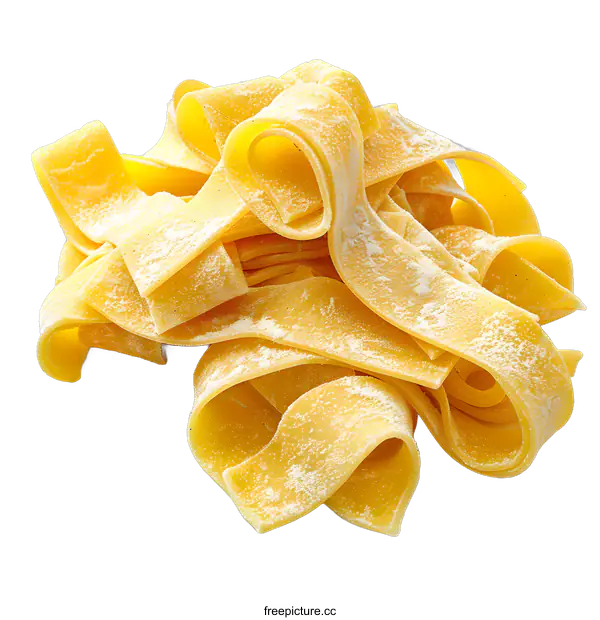 [Transparent Background PNG]Homemade Italian pasta on white background