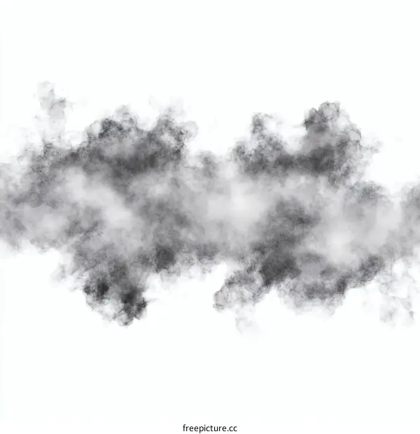 Abstract Gray Smoke Clouds Illustration