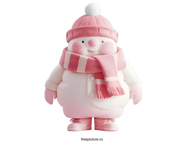 [Transparent Background PNG]Cute Snowman Winter Wonderland