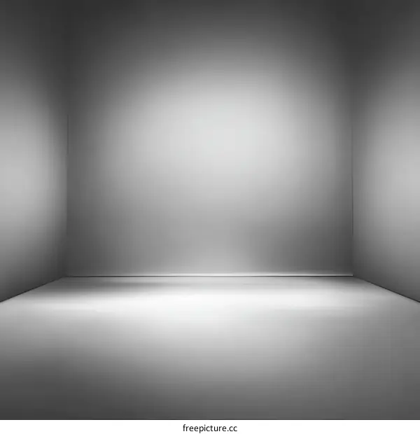 Empty Gray Room Studio Background