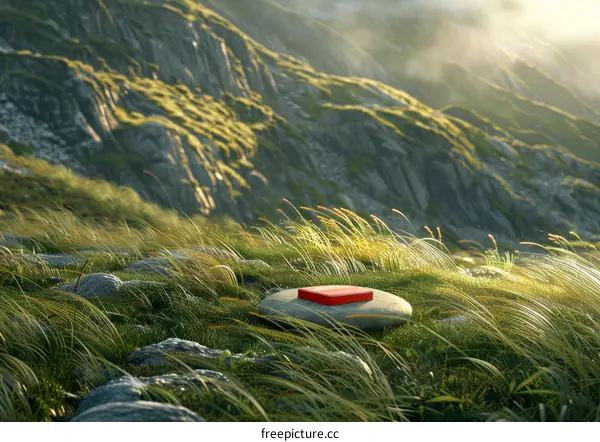 Red Box on Rocky Hilltop