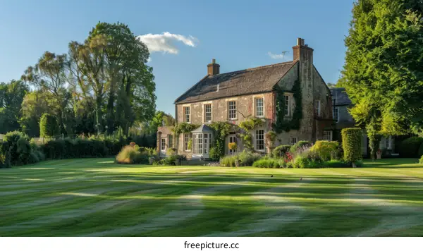 Charming English Country House with Picturesque Garden