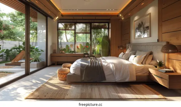 Modern Tropical Bedroom Interior Design