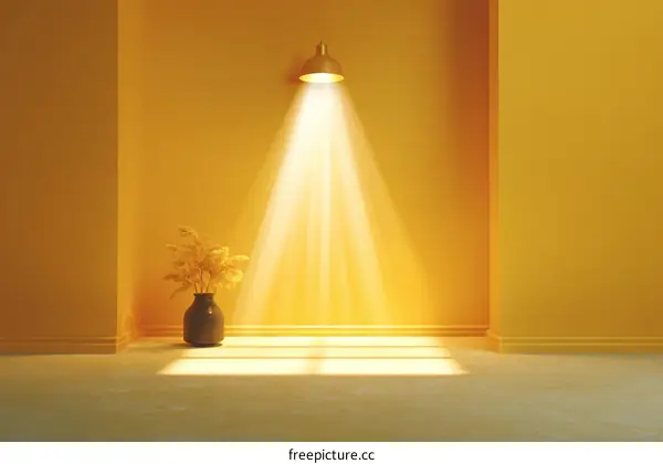 Sunlit Yellow Room Interior Design
