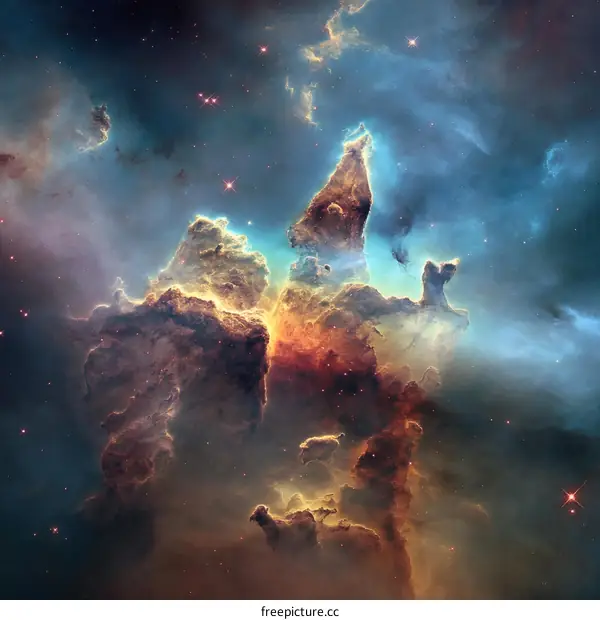 Stunning Nebula Cosmos Space Galaxy