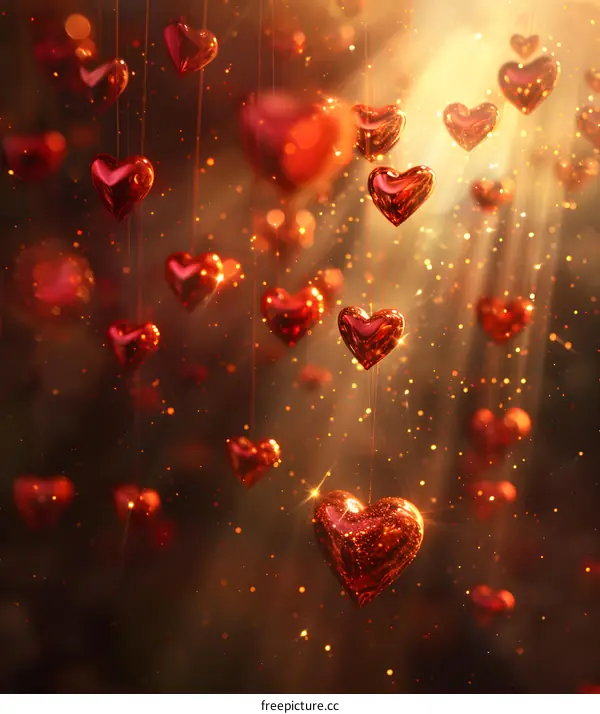 Red heart background