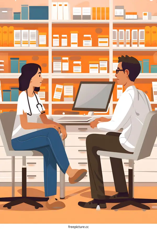 Doctor Patient Consultation at Pharmacy