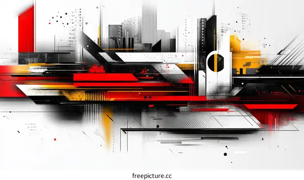 Abstract Urban Cityscape Illustration