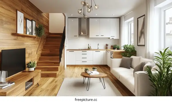 Modern Scandinavian Style Apartment Interior Design