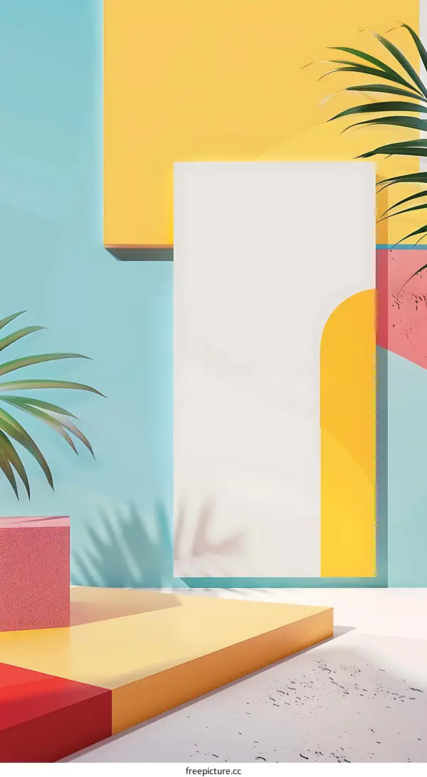 Summer Minimalist Product Display Background