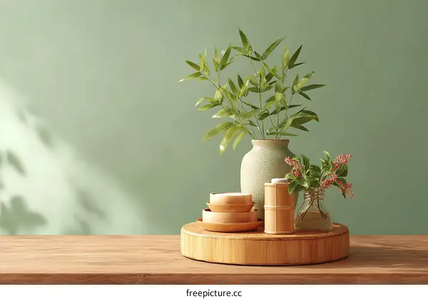 Elegant Natural Display Table Setting