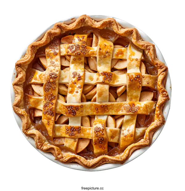 [Transparent Background PNG]Apple Pie Baked Food