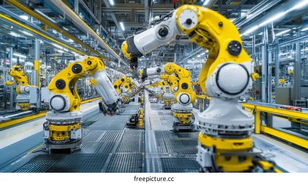 Automated Production Line in Modern Factory