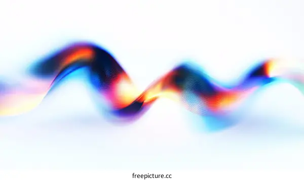 Abstract Colorful Flowing Wave Design