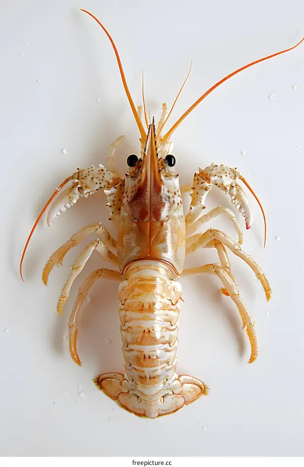 Lobster on white background