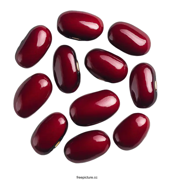 [Transparent Background PNG]Closeup of Red Kidney Beans
