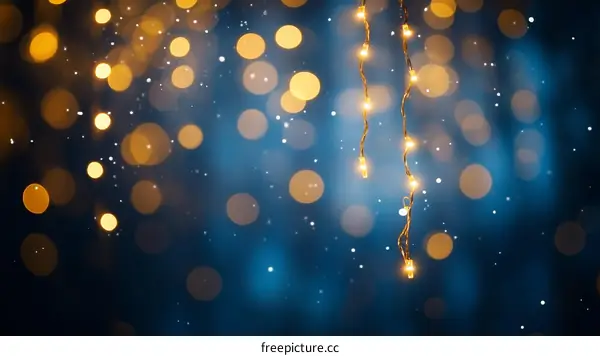 Abstract Bokeh Background with Christmas Lights