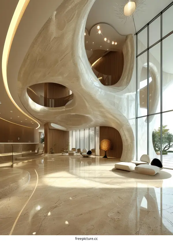 Luxurious and Captivating Hotel Lobby Design