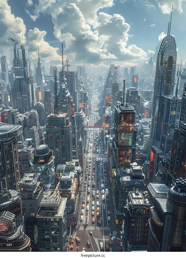 futuristic city