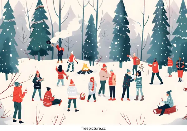 Winter Wonderland Party in the Forest