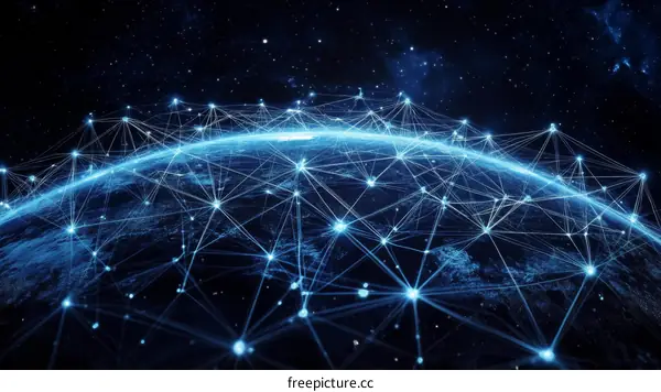 Global Network Connection Illustration