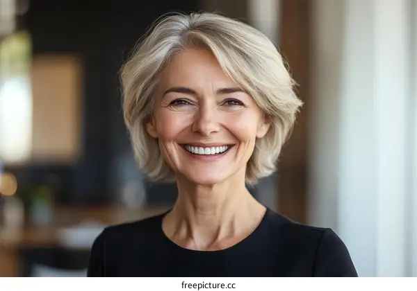 Smiling Senior Woman Portrait