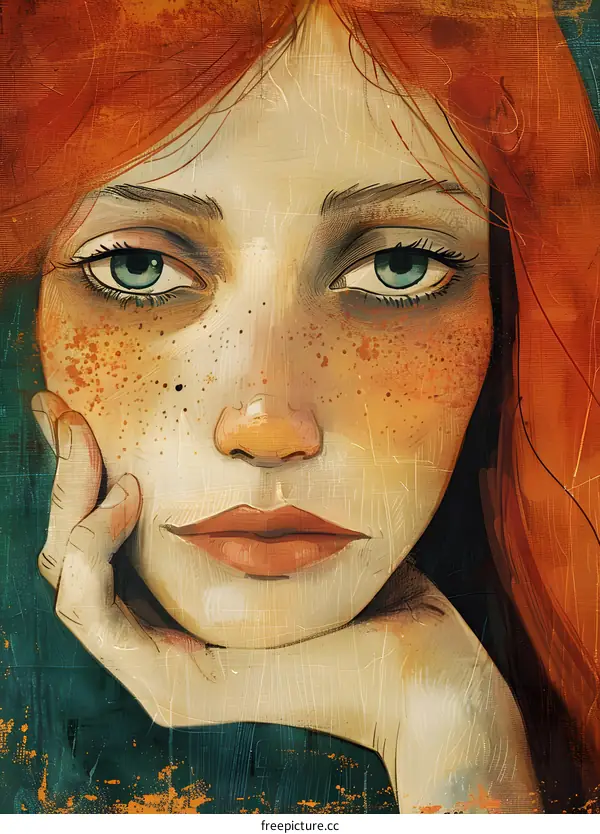 Portrait of a Redheaded Woman