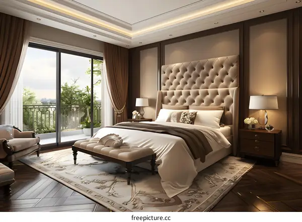 European-style bedroom