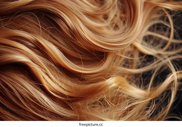 Closeup of Golden Blonde Hair