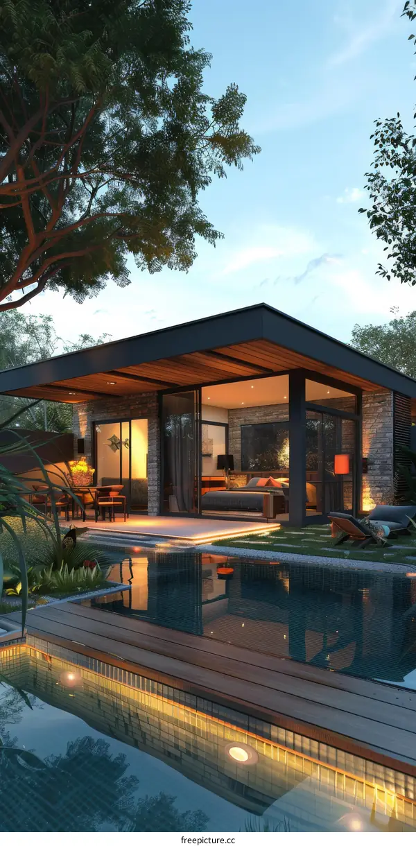 Luxurious Villa Surrounded by Greenery and a Private Pool