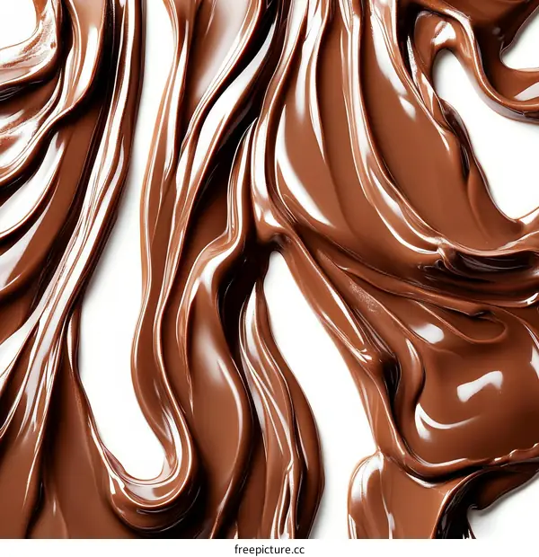 Melted Chocolate Texture Close-up