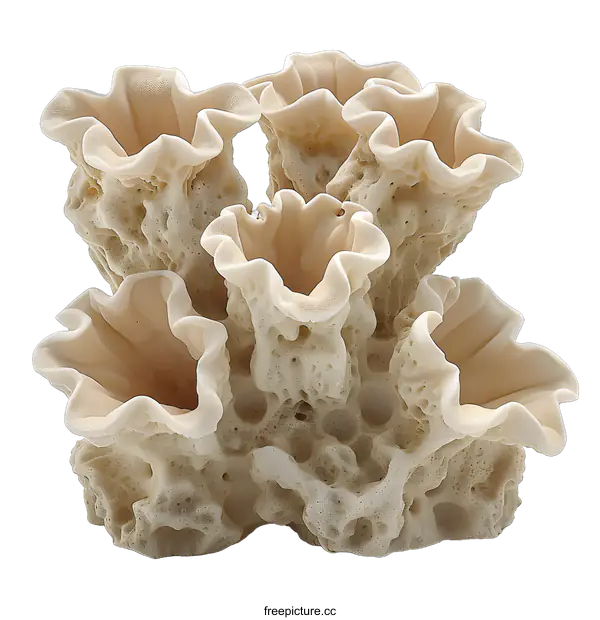 [Transparent Background PNG]A 3D model of a coral