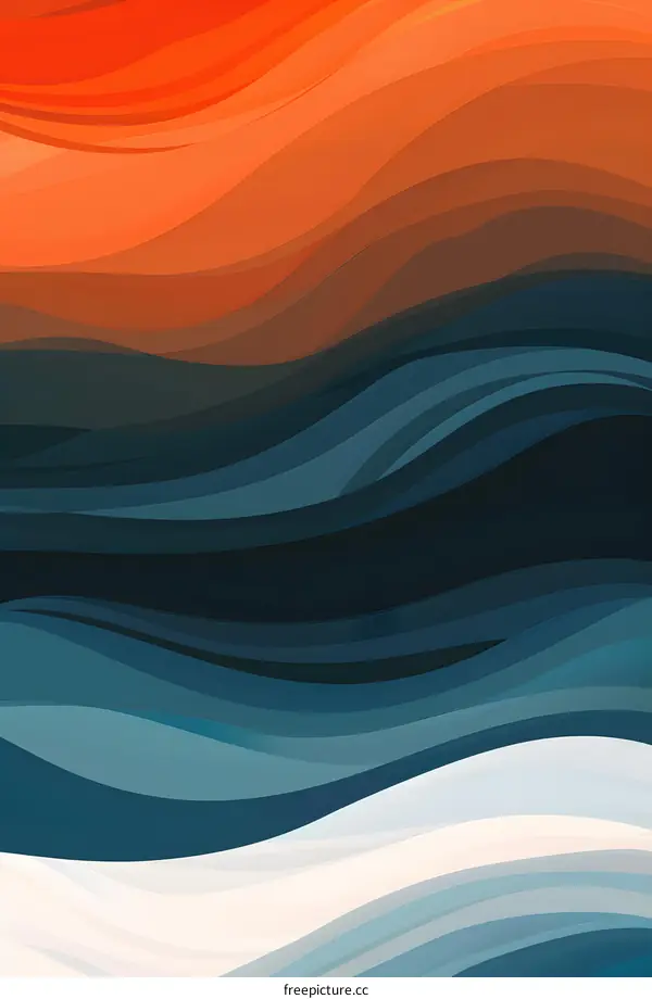 Abstract Wavy Lines Background Design