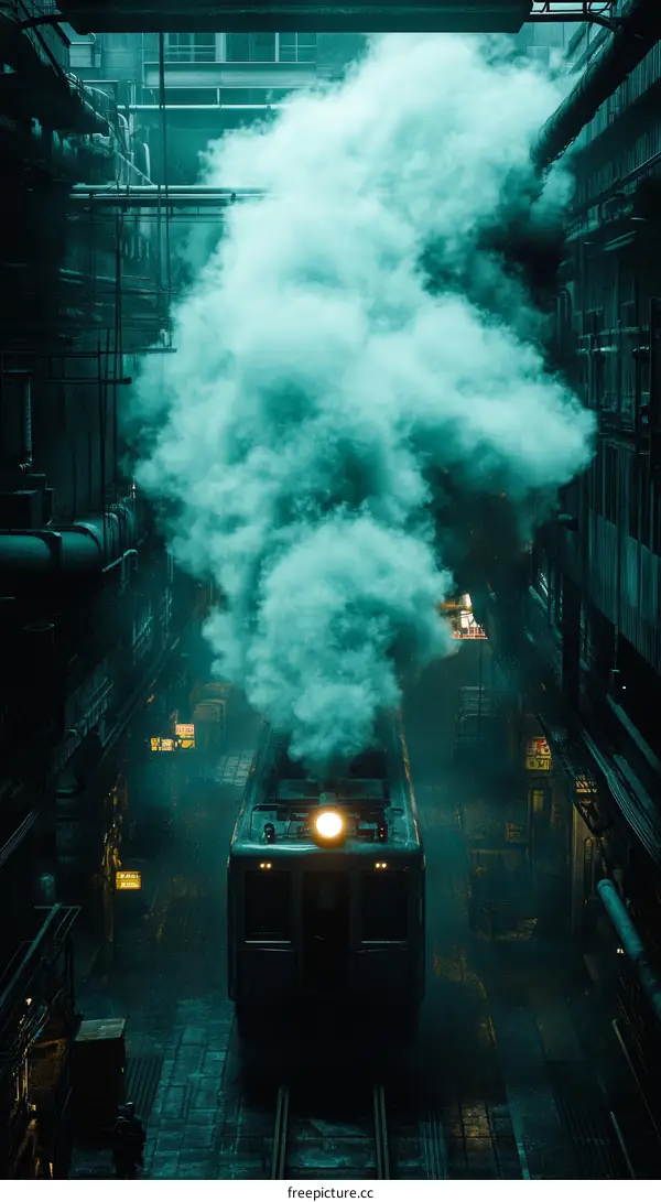 Industrial Train in a Dark Factory